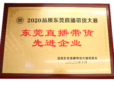 广东鸿运国际食品有限公司荣获东莞直播带货先进企业